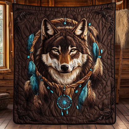 Wolf Native American CW1505148CL Quilt
