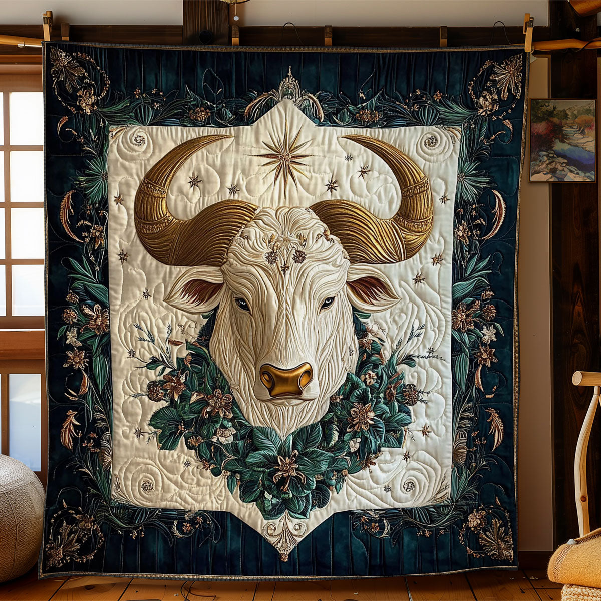 Buffalo Portrait WY0801007CL Quilt