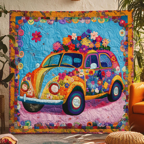 Blooming Hippie Car WN0609005CL Quilt