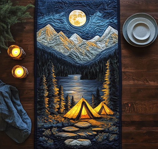 Camping Night CW0606027CL Quilted Table Runner