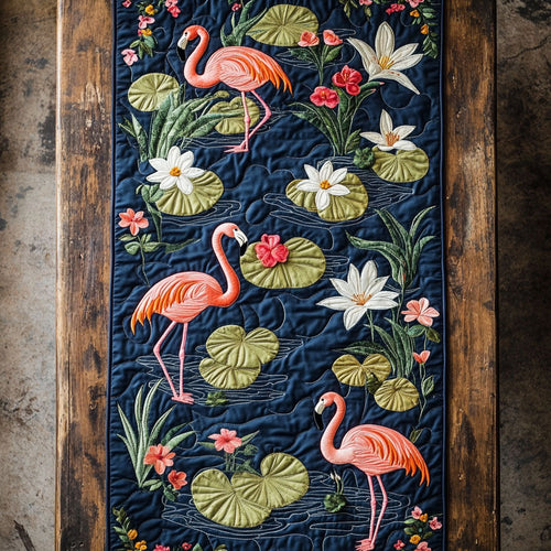 Flamingo WJ2504014CL Quilted Table Runner