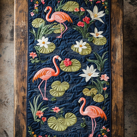 Flamingo WJ2504014CL Quilted Table Runner