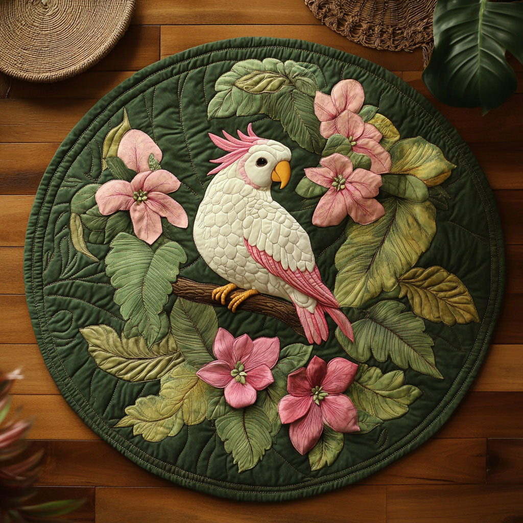 Jungle Petal WY1408041CL Quilted Round Mat