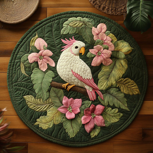Jungle Petal WY1408041CL Quilted Round Mat