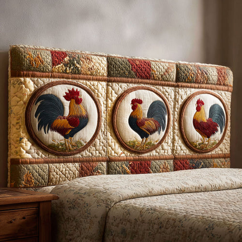 Heritage Roosters CP2212014CL Quilted Headboard Slipcover