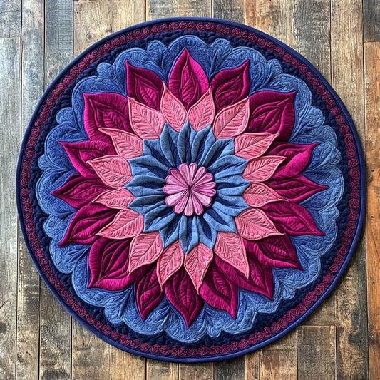 Elegant Dahlia WN2904009CL Quilted Round Mat
