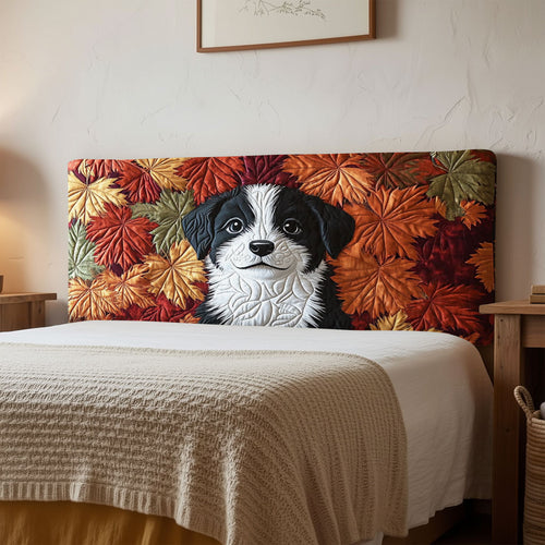 Cute Border Collie QA2012010CL Quilted Headboard Slipcover