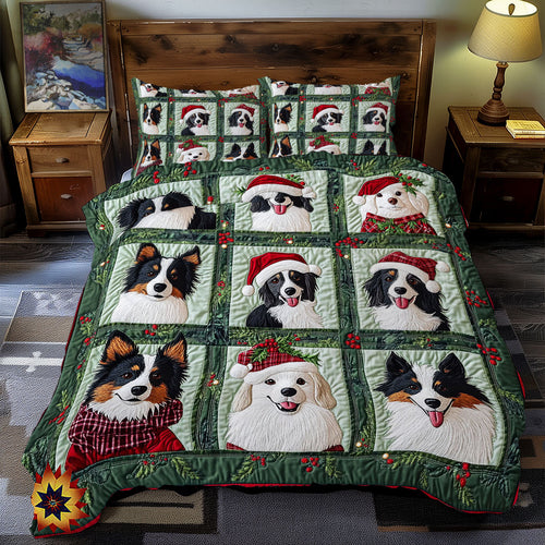 Christmas Border Collie WY2911112CL Duvet Cover Set