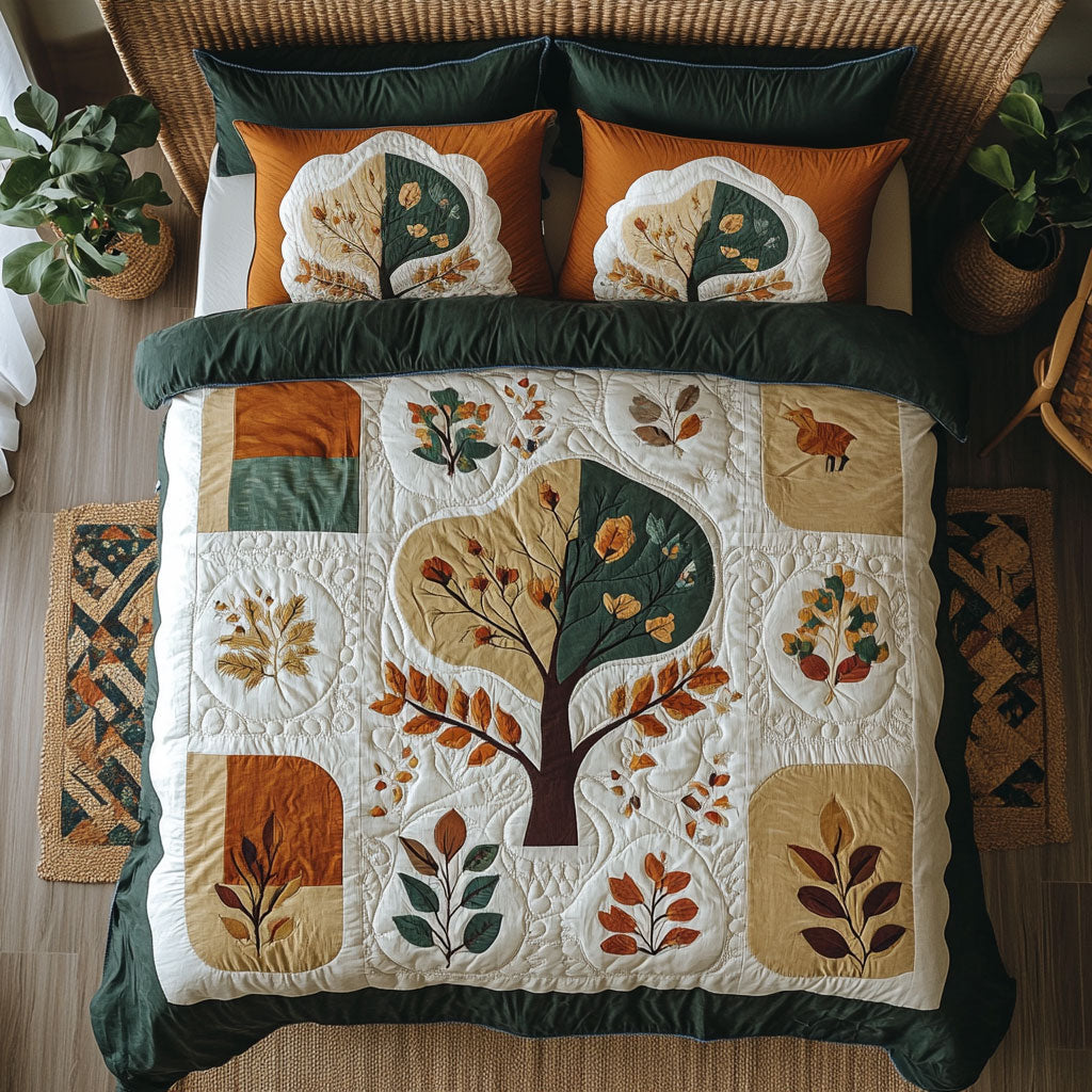 Golden Petal Tree WN0808130CL Duvet Cover Set