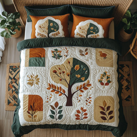 Golden Petal Tree WN0808130CL Duvet Cover Set