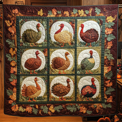 Golden Turkey Blessing WN0708048CL Quilt