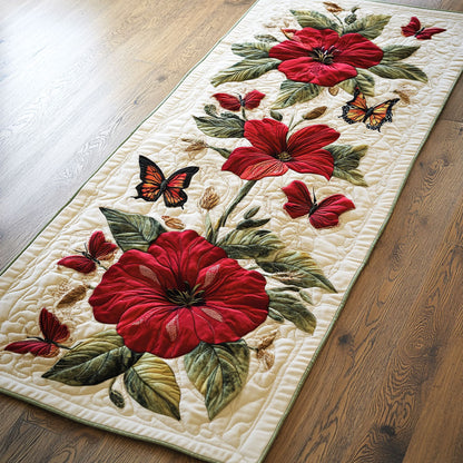 Dancing Butterfly CW2804007CL Quilted Table Runner