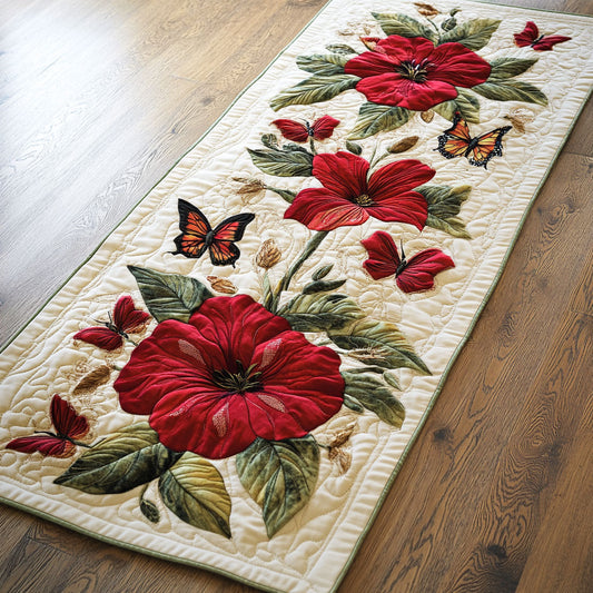 Dancing Butterfly CW2804007CL Quilted Table Runner