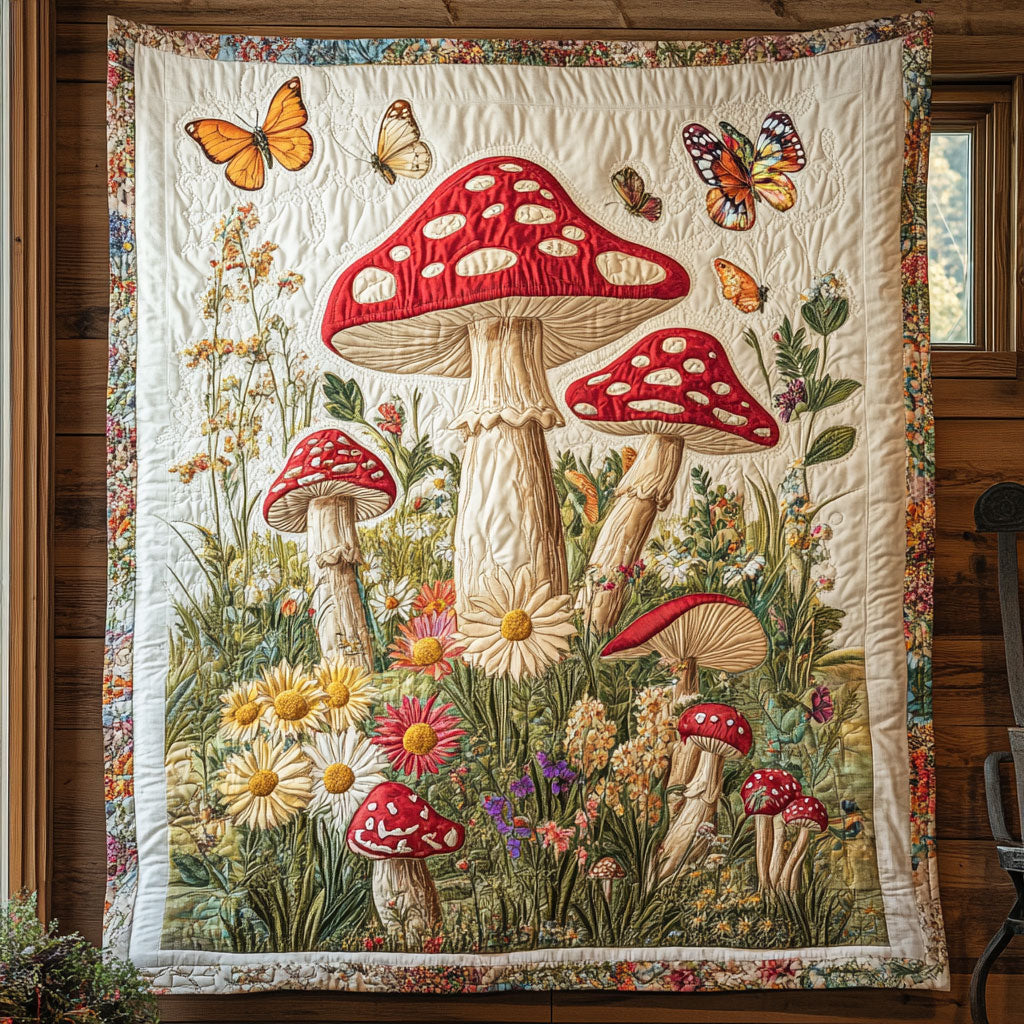 Mushroom Garden CW0107034CL Quilt