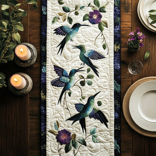 Hummingbird Dream CW1905239CL Quilted Table Runner