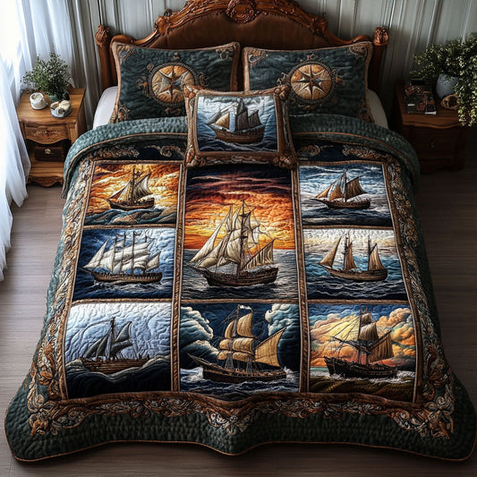 Heritage Sailboat WN0809062CL Duvet Cover Set