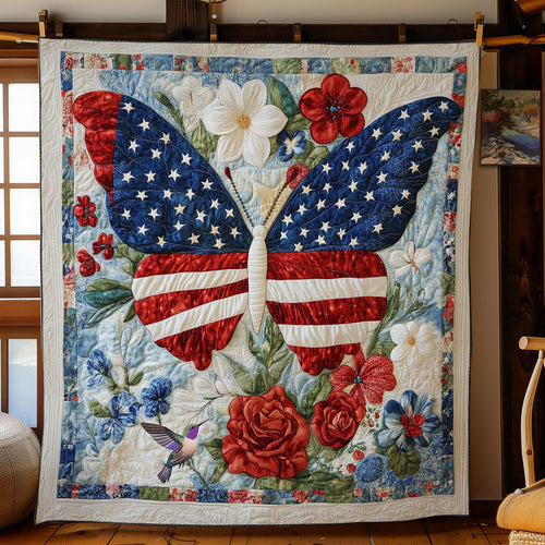 American Pride Butterfly WN0712014CL Quilt