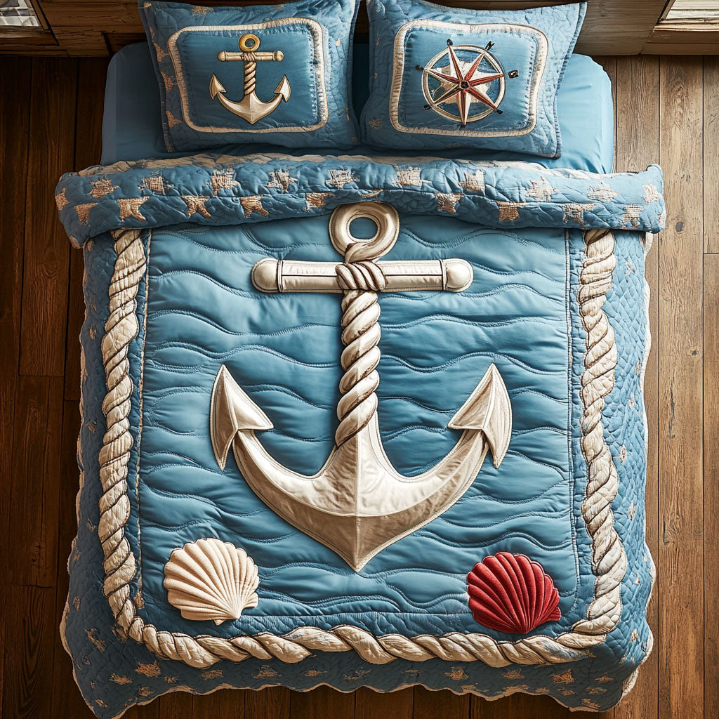 Ocean Emblem CP0809075CL Duvet Cover Set