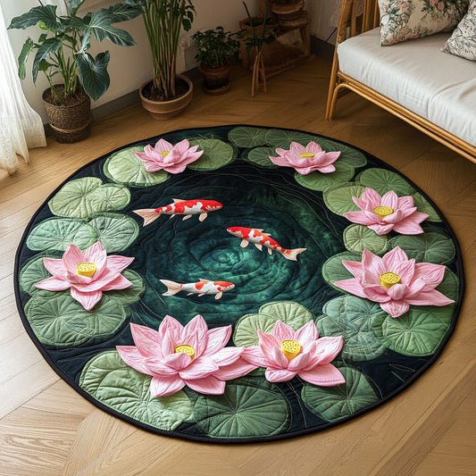 Eternal Lotus CP1001070CL Quilted Round Mat