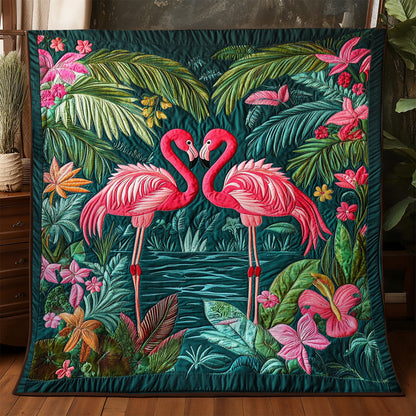 Flamingo Flower WX1905016CL Quilt