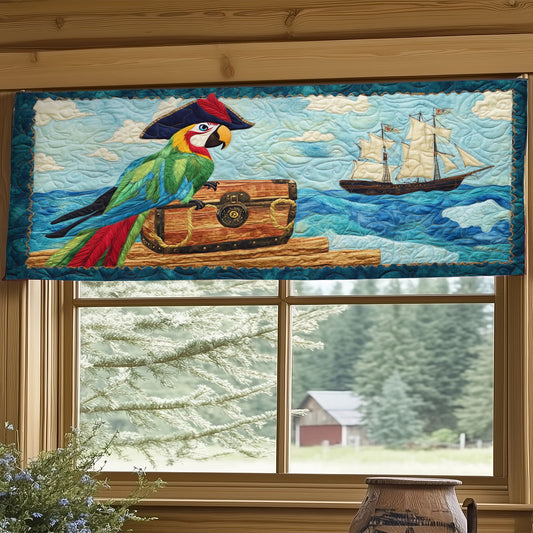 Treasure And Parrot WY2504058CL Quilted Valance