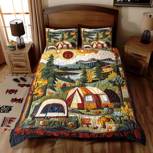 Camping In Forest WX0612048CL Duvet Cover Set