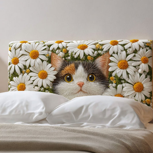 Cottage Kitty CP2412033CL Quilted Headboard Slipcover