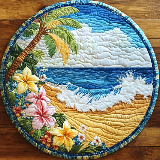 Aloha Beach CW1505109CL Quilted Round Mat