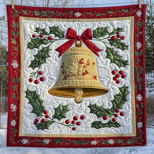 Golden Christmas Bell LT2509012CL Quilt