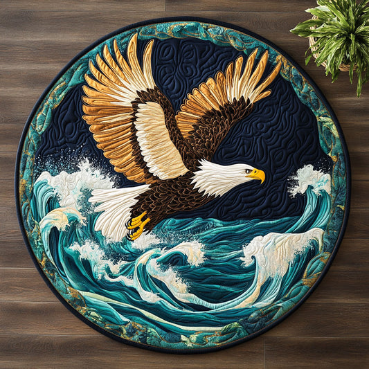 Freedom Feather CM2205004CL Quilted Round Mat