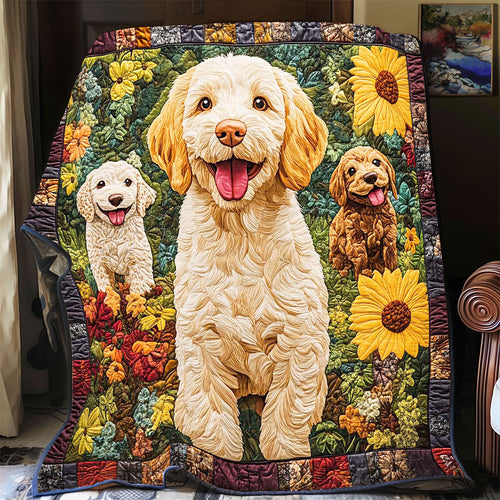 Puppy Golden Retriever WP0602017CL Quilt