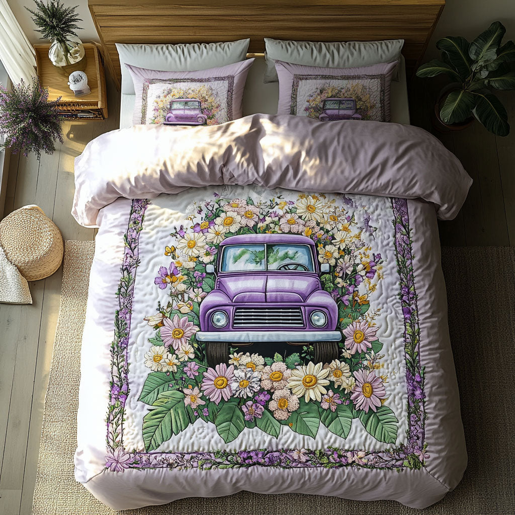 Floral Truck WN2409018CL Duvet Cover Set