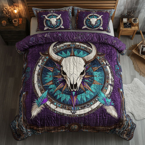 Rustic Bull Skull WN2308089CL Duvet Cover Set