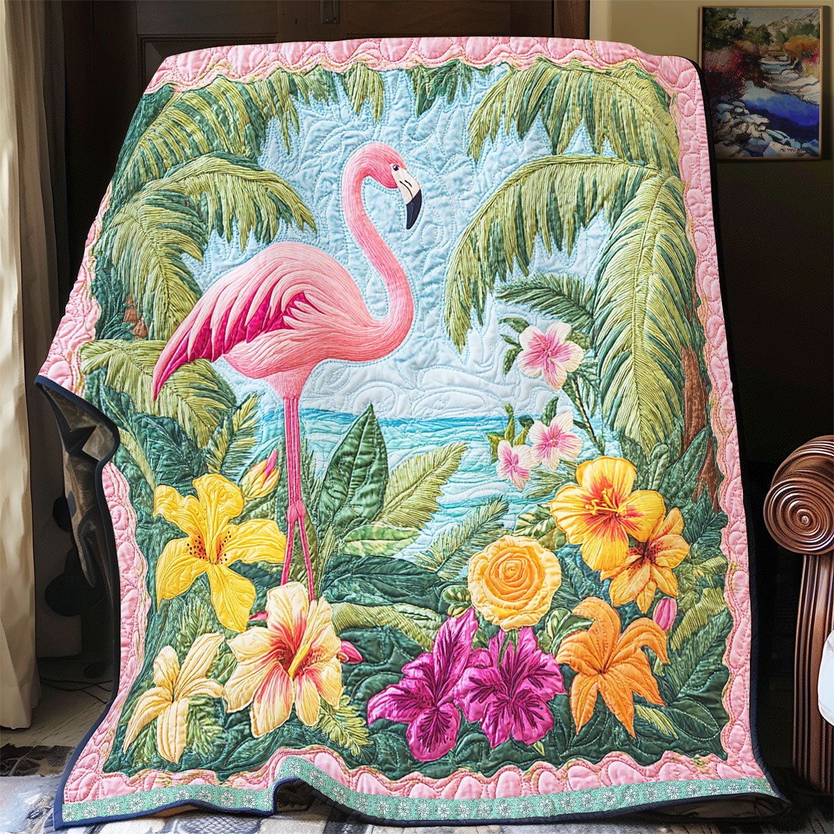 Flamingo Vibrant WX2312024CL Quilt
