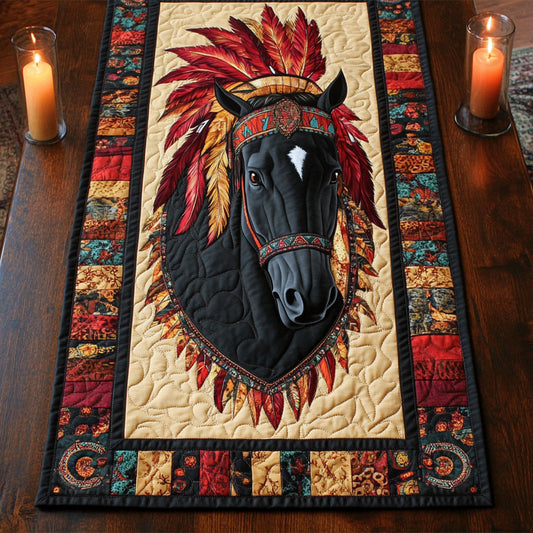 Native Horse CM0206050CL Quilted Table Runner