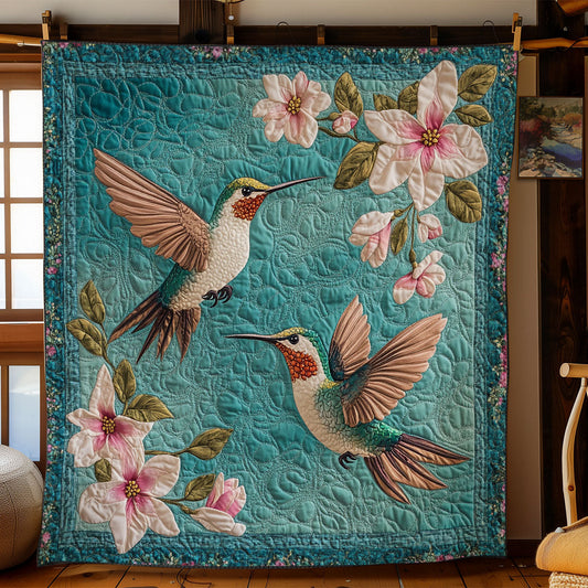 Hummingbird And Beautiful Magnolia WY2003068CL Quilt