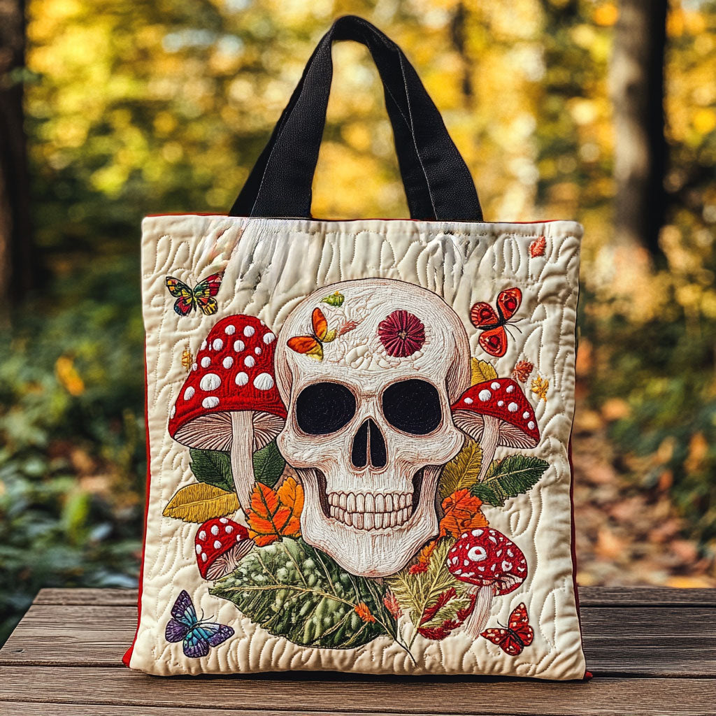 Forest Dream Skull WN2810032CL Quilted Tote Bag