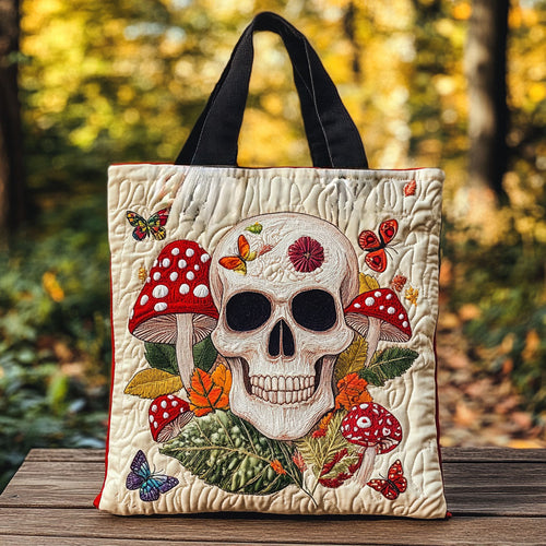 Forest Dream Skull WN2810032CL Quilted Tote Bag