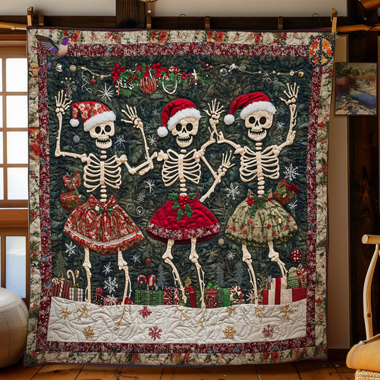 Dancing Skeletons Noel WN1212035CL Quilt