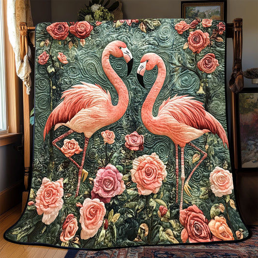 Flamingo Floral WX0303075CL Quilt