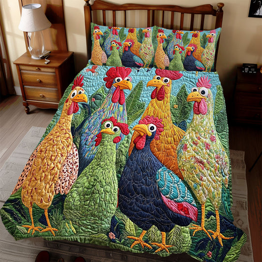 Vibrant Chicken WX2512118CL Duvet Cover Set