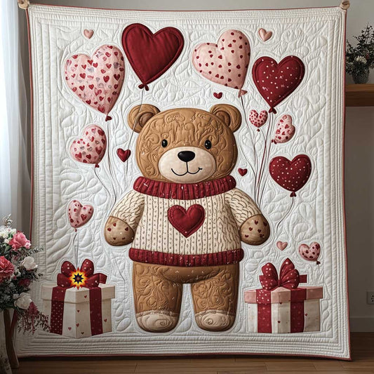 Teddy Bear Delivering WP1612022CL Quilt