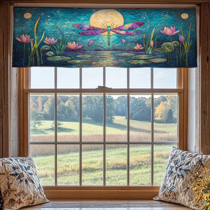 Lotus Dragonfly WX1705014CL Quilted Valance