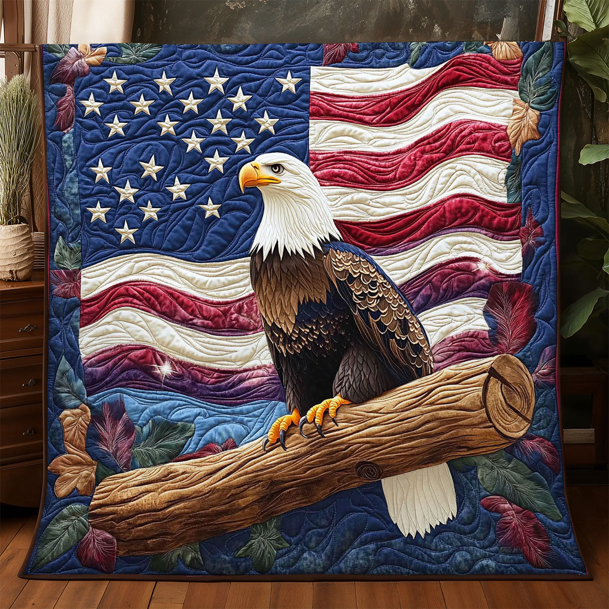 Patriotic Eagle WJ0906008CL Quilt