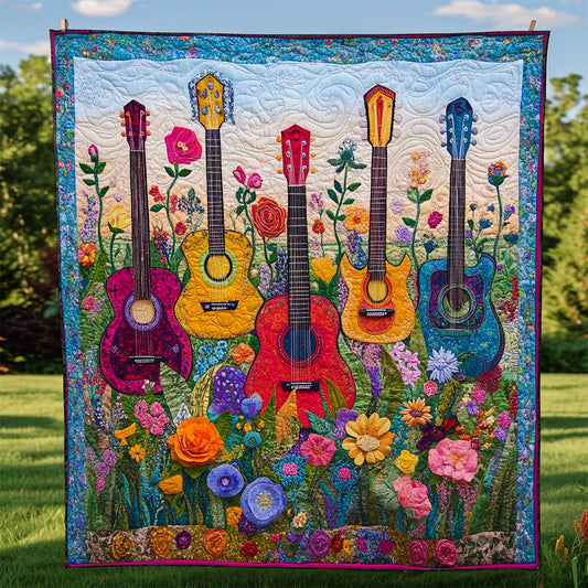 Flower And Guitar CQ2905030CL Quilt