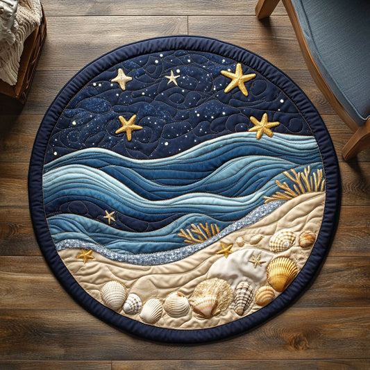 Sea Night WX2805041CL Quilted Round Mat