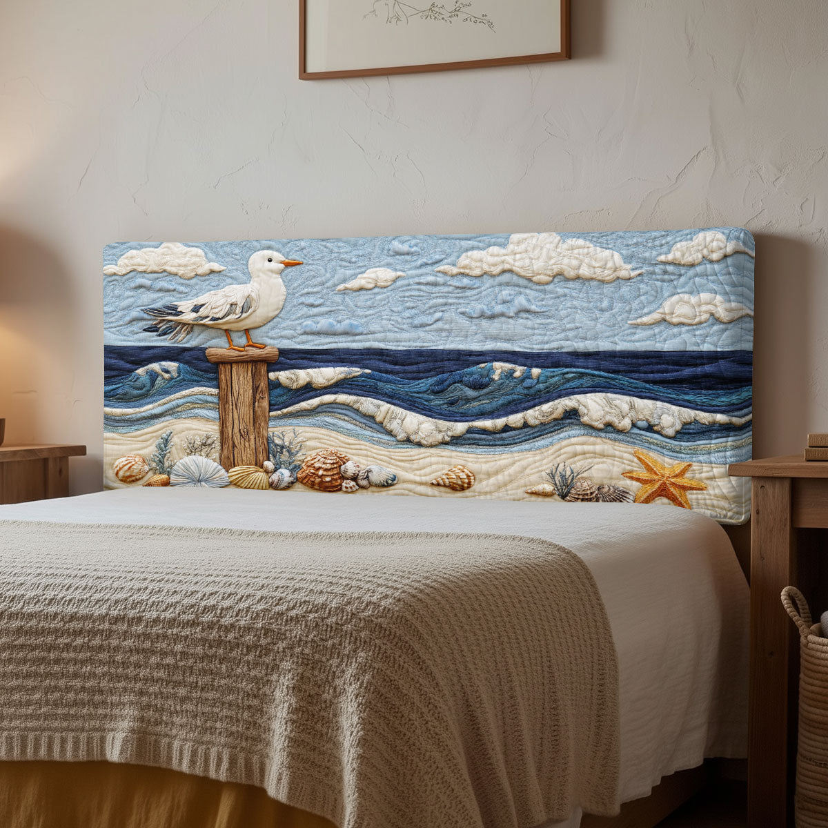 Coastal Watch CP1712004CL Quilted Headboard Slipcover