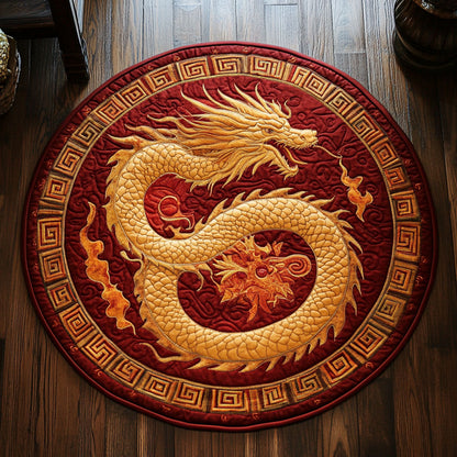 Ruby Flame CP1607039CL Quilted Round Mat