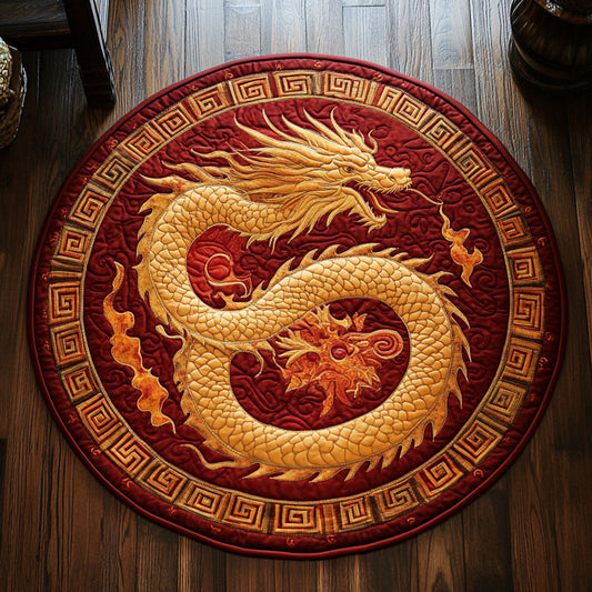 Ruby Flame CP1607039CL Quilted Round Mat