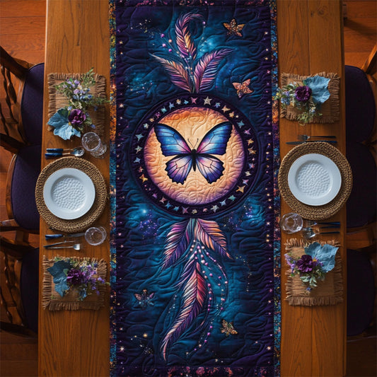 Mystic Butterfly Dreamcatcher WY1806048CL Quilted Table Runner